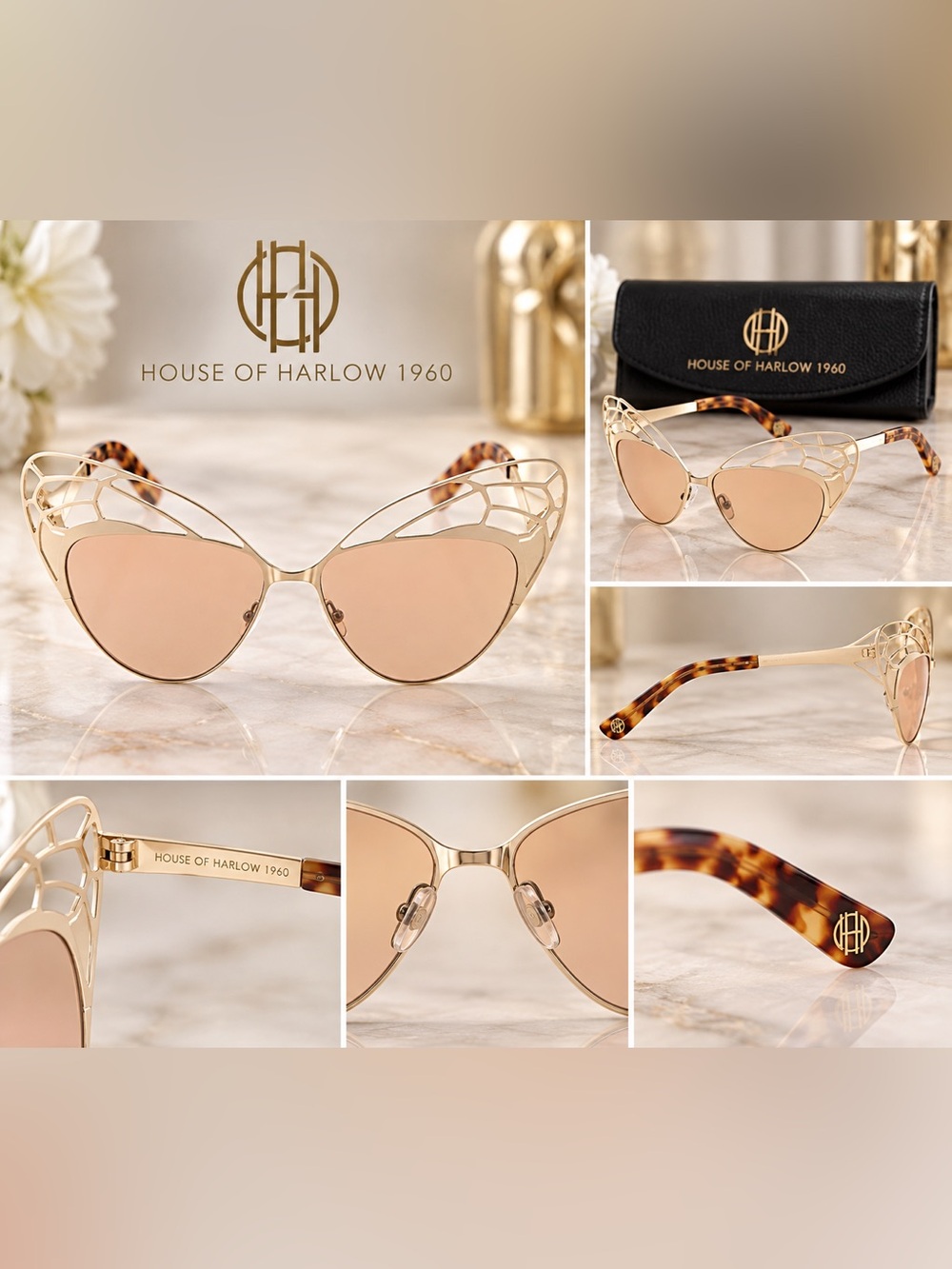House of Harlow 1960 Scarlett Sunglasses - Picture 3 of 7